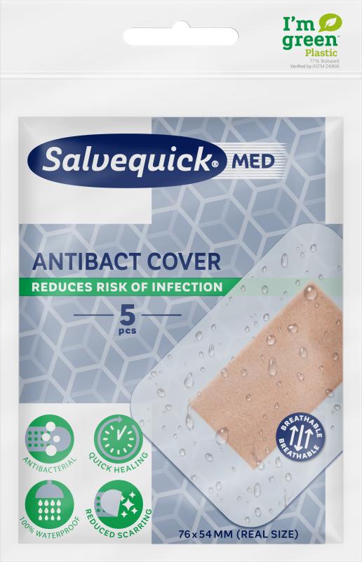 SALVEQUICK PLAASTER ANTIBACT COVER N5