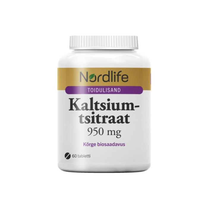 NORDLIFE KALTSIUMTSITRAAT TBL 950MG N60