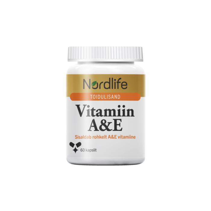 NORDLIFE VITAMIIN A+E KAPSLID N60
