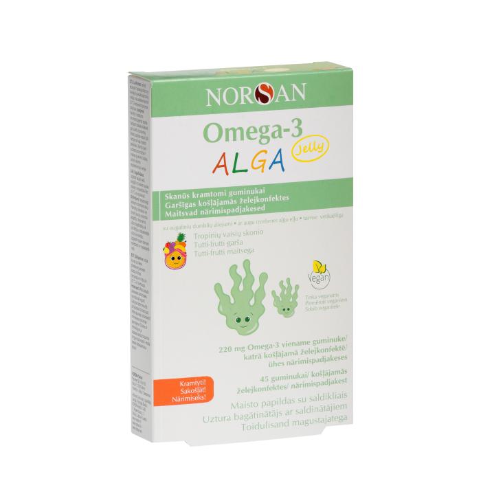 NORSAN OMEGA-3 ALGA GEELKAPSLID N45