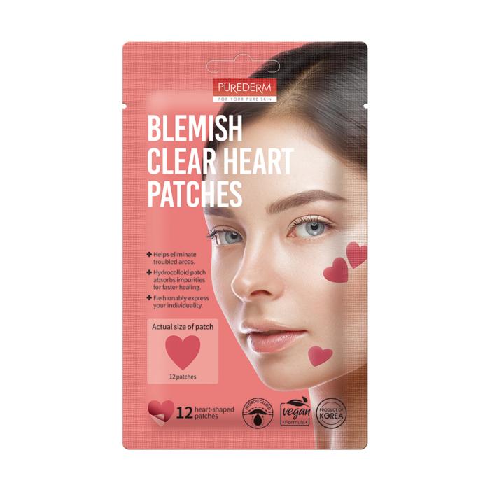 PUREDERM BLEMISH CLEAR VISTRIKEVASTASED PLAASTRID SÜDAMEKUJULISED N12