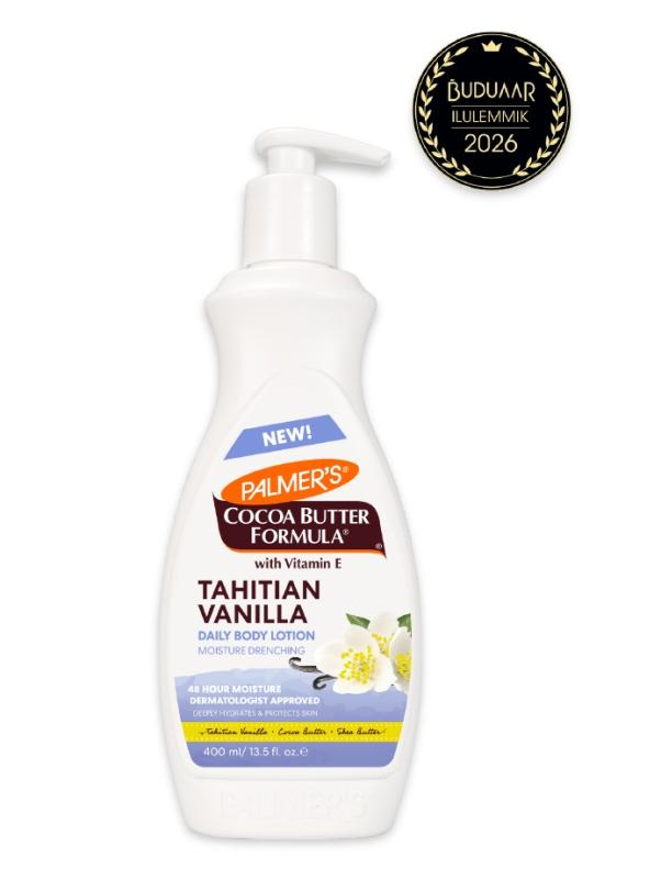 PALMERS KAKAOVÕI KEHALOSJOON TAHITI VANILJEGA PUMBAGA 400ML