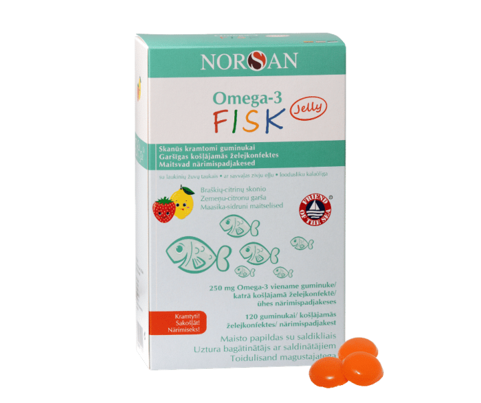 NORSAN OMEGA-3 FISK GEELKAPSLID N120