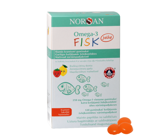 NORSAN OMEGA-3 FISK GEELKAPSLID N120