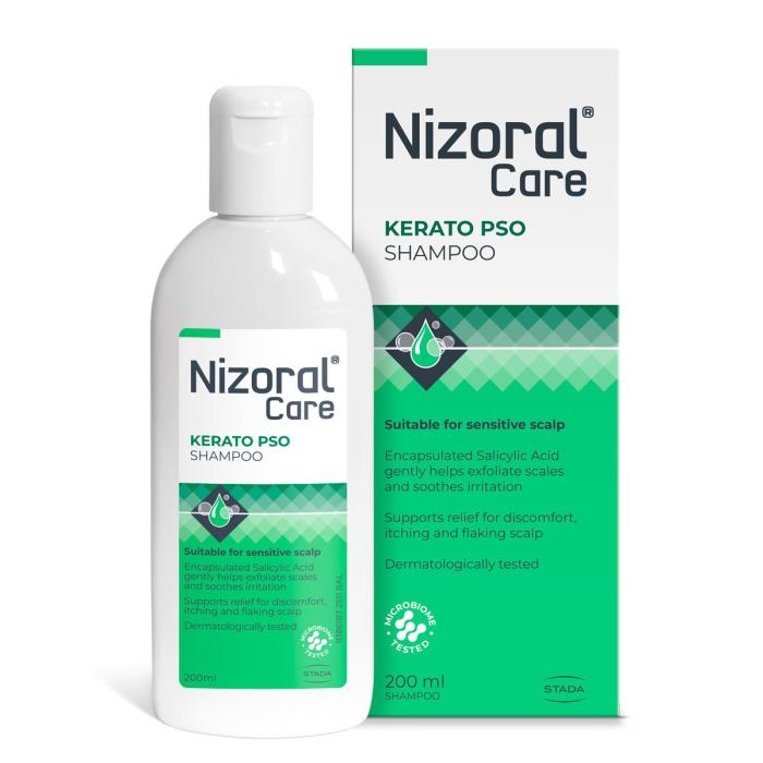 NIZORAL CARE KERATO PSO ŠAMPOON PSORIAASILE KALDUVALE PEANAHALE 200ML