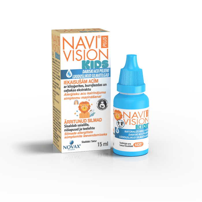 NAVI VISION PLUS KIDS SILMATILGAD 15ML