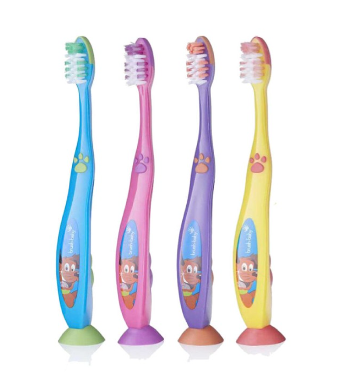 BRUSH-BABY HAMBAH.FLOSSBRUSH LASTELE (6+) ERINEVAD VÄRVID N1