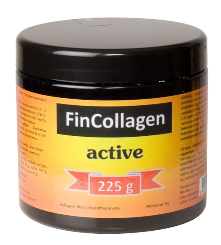 FINCOLLAGEN ACTIVE 100% KOLLAGEENIPULBER LIIGESTELE 225G
