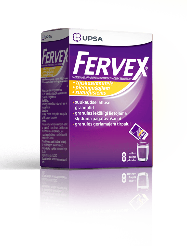 FERVEX SUUKAUDNE LAHUSE GRAANULID 500MG+25MG+200MG N8
