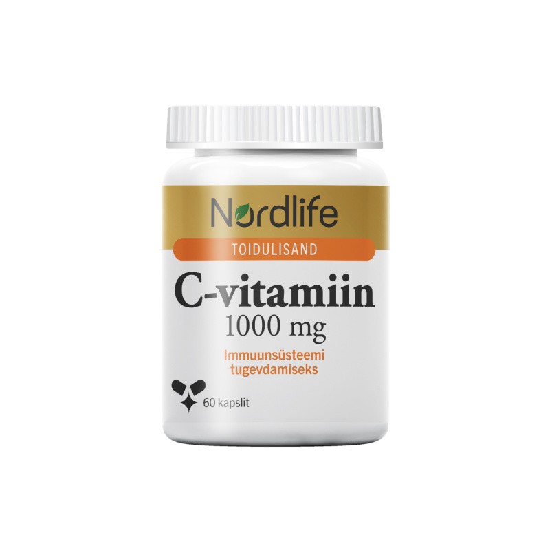NORDLIFE VITAMIIN C KAPSLID 1000MG N60
