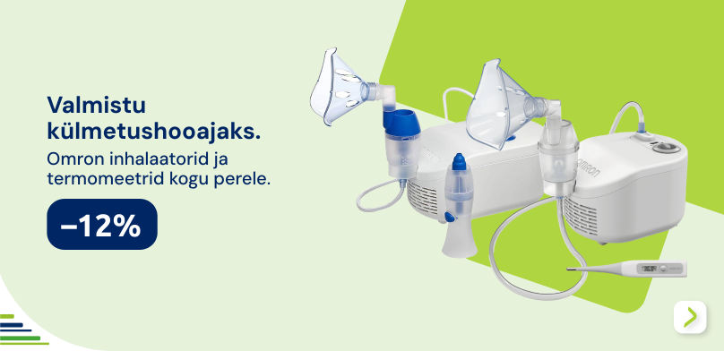 Omron inhalaatorid ja termomeetrid -12%