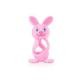BRUSH-BABY BOBBIE BUNNY NÄRIMISRÕNGAS ROOSA N1