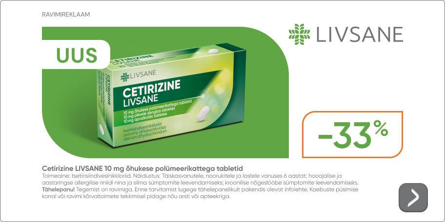 Livsane Cetirizine  33%