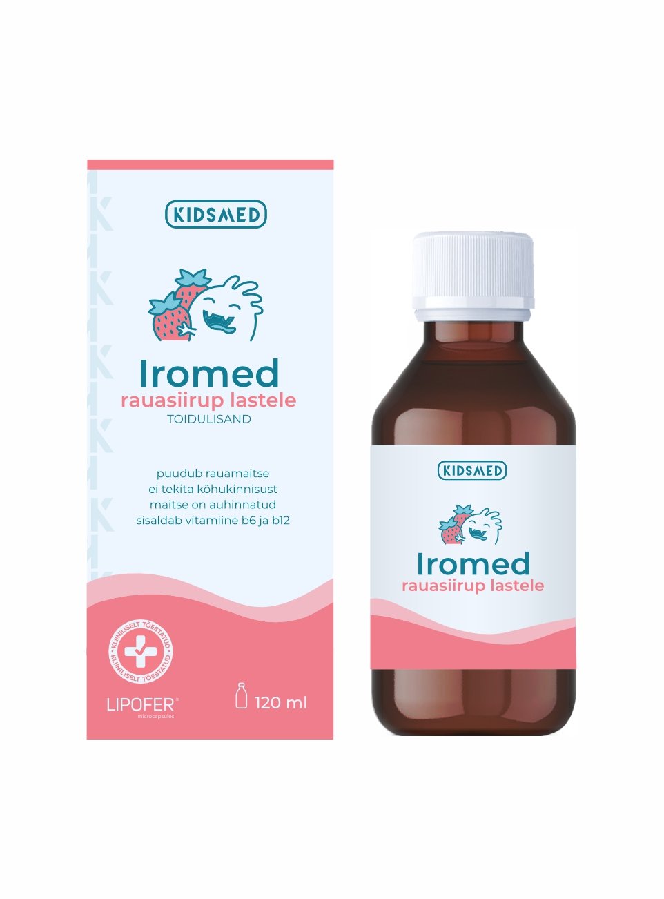 KIDSMED IROMED RAUASIIRUP LASTELE 120ML