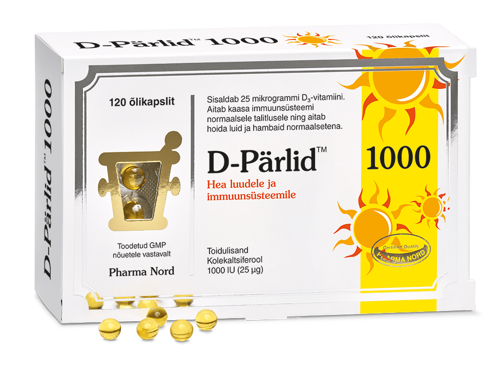 D-PÄRLID 1000 ÕLIKAPSLID 25MCG N120