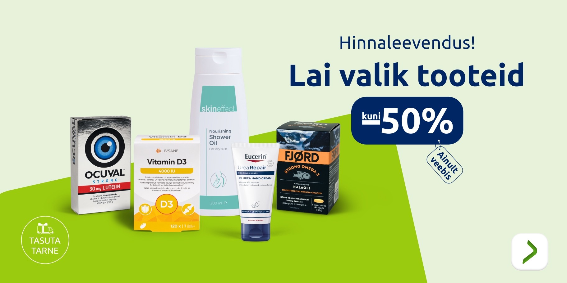 Hinnaleevendus! Lai valik tooteid kuni  50%