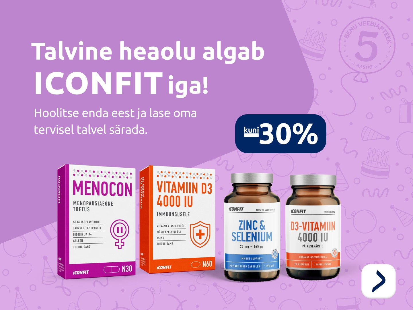 Iconfit kuni  30%
