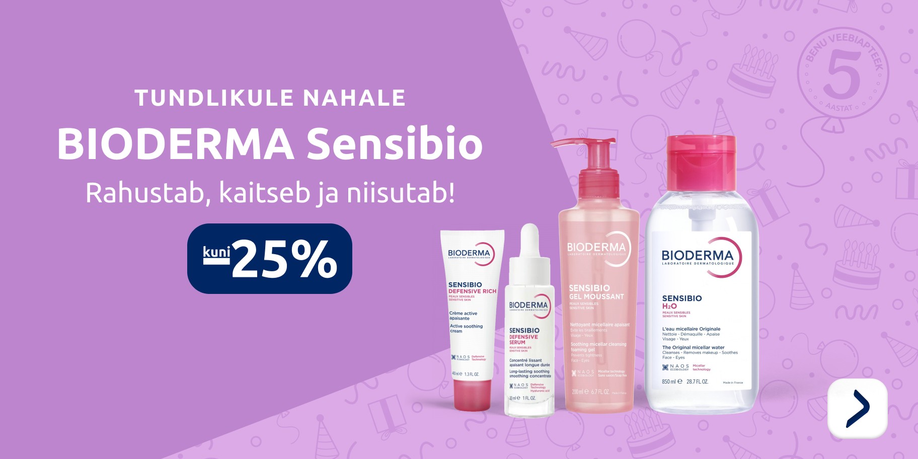 Bioderma Sensibio kuni  25%