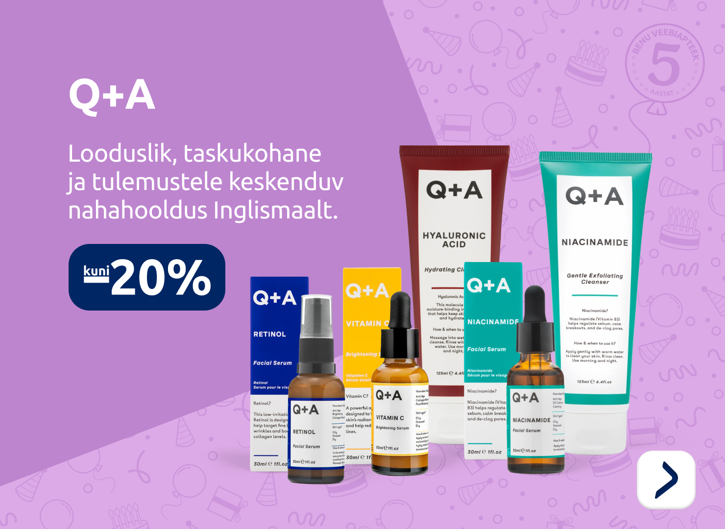 Q+A kuni -20%